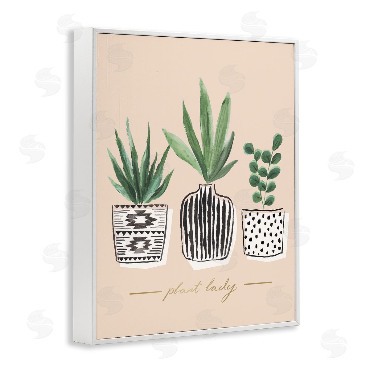 Heather McLaughlin Green Fern Trio Chic Patterns Plant Lady Sentiment