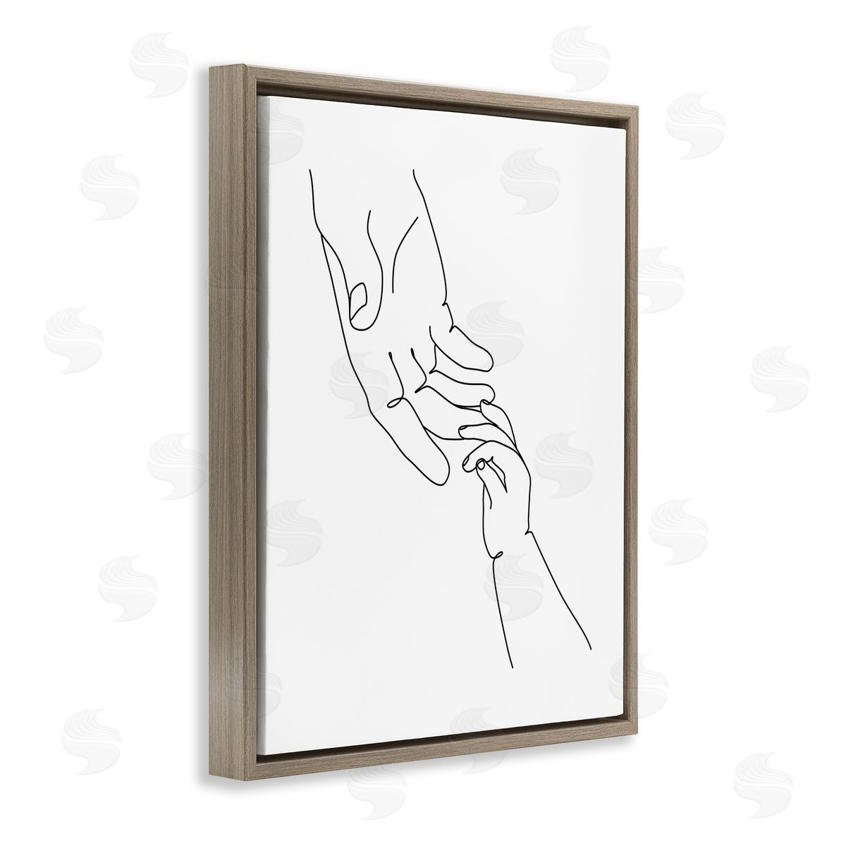 JJ Design House LLC Baby Hands Reaching Minimal Line Drawing