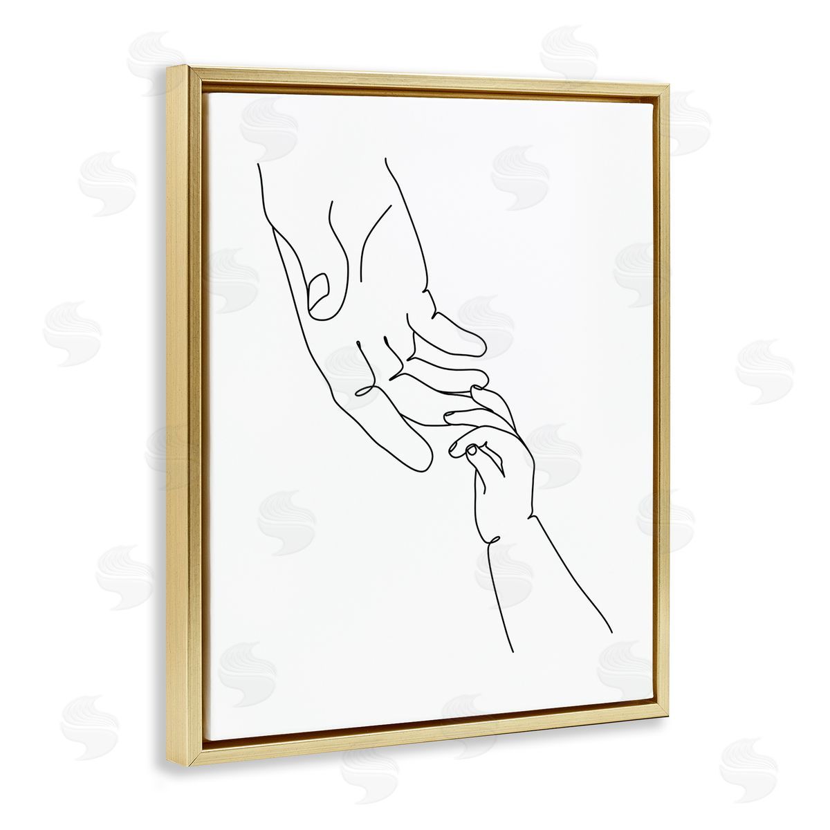 JJ Design House LLC Baby Hands Reaching Minimal Line Drawing