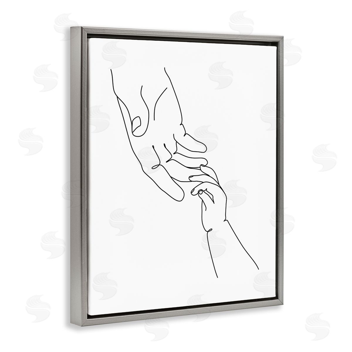 JJ Design House LLC Baby Hands Reaching Minimal Line Drawing