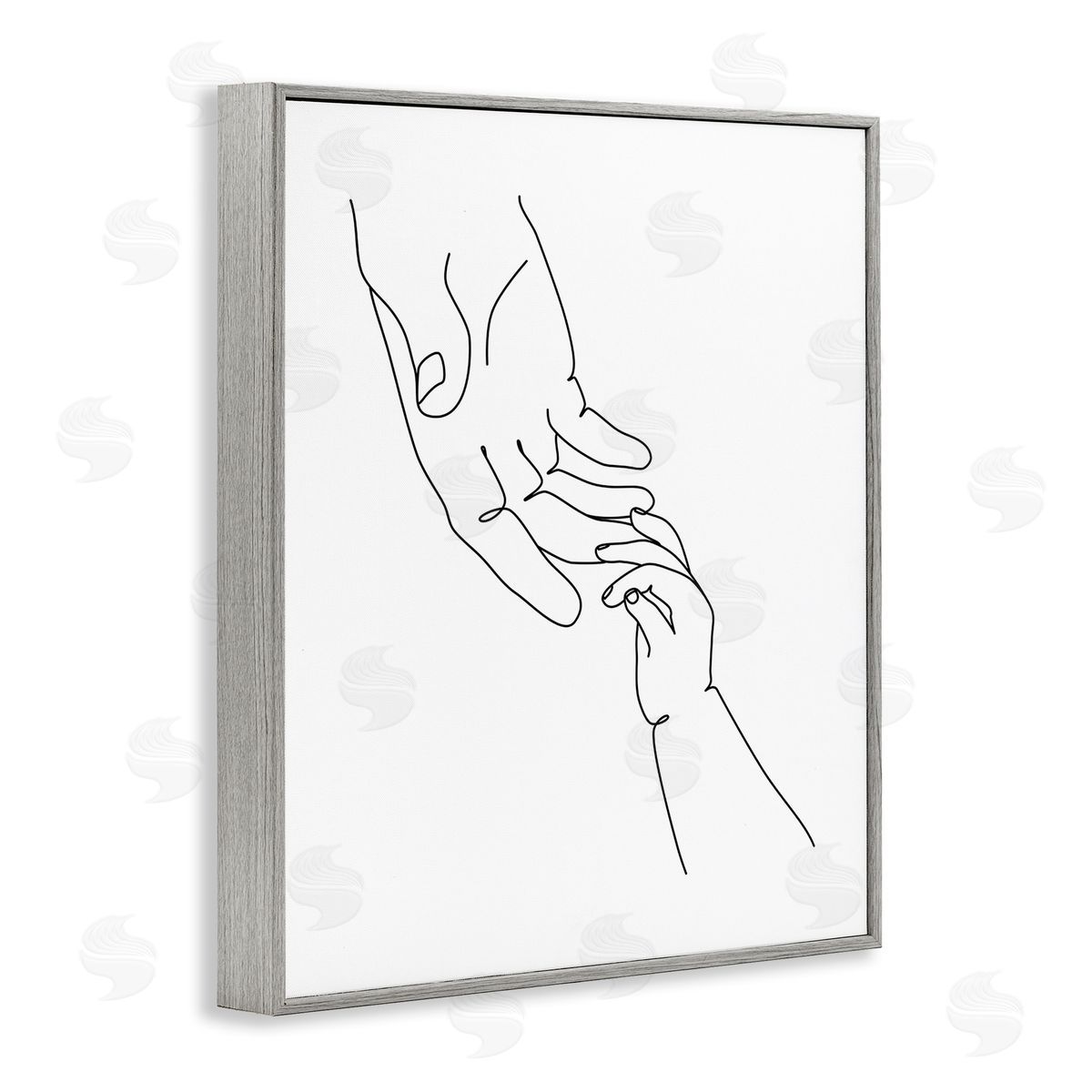 JJ Design House LLC Baby Hands Reaching Minimal Line Drawing