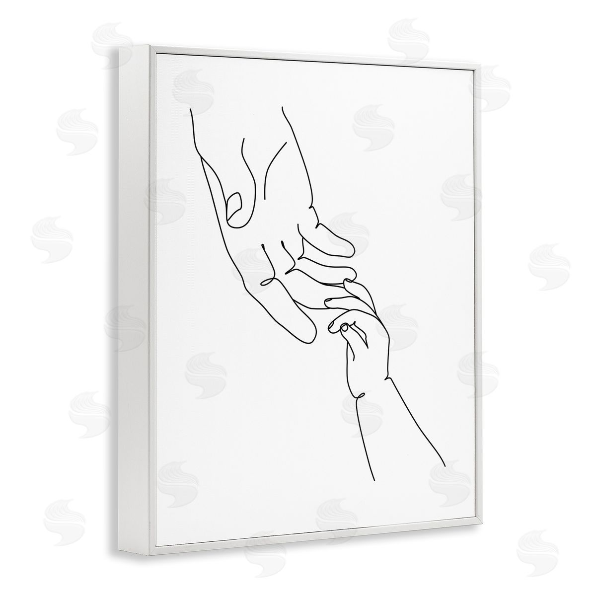 JJ Design House LLC Baby Hands Reaching Minimal Line Drawing