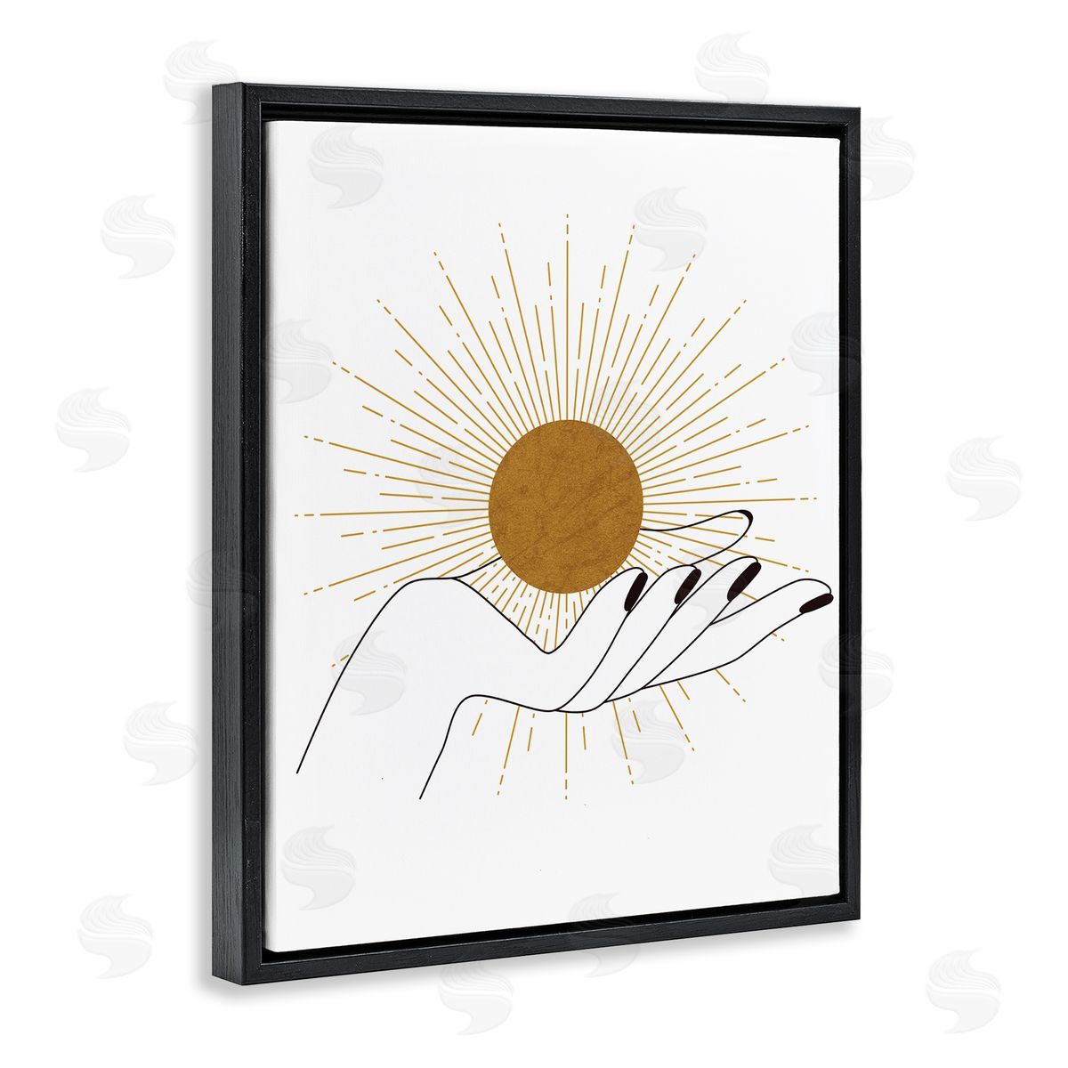JJ Design House LLC Hand Holding Deco Inspired Sun with Rays
