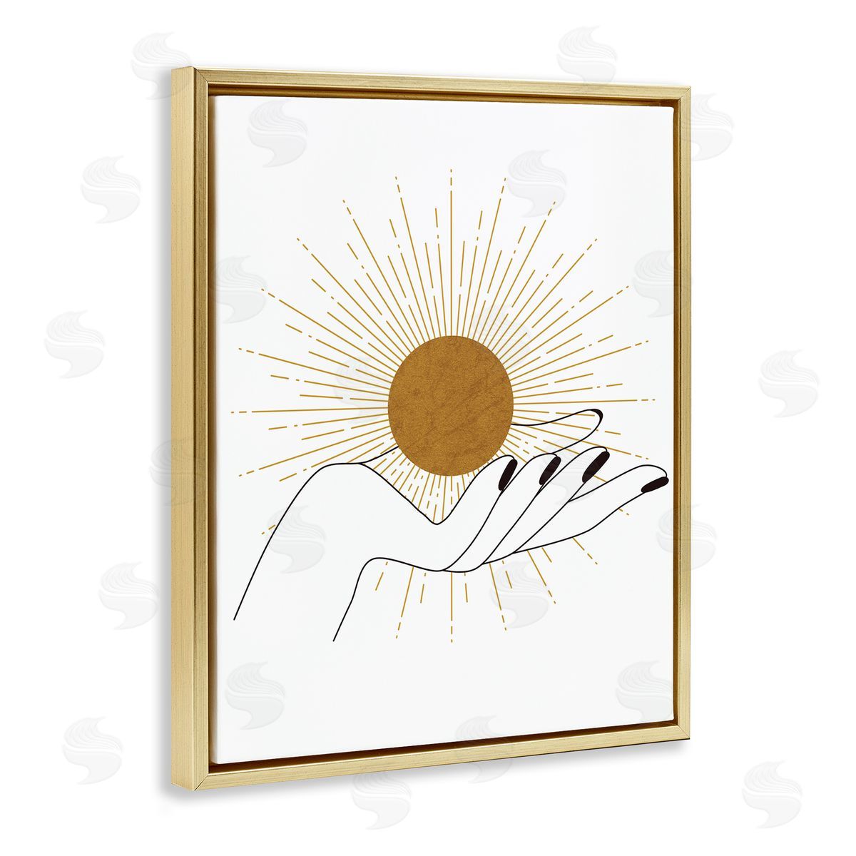 JJ Design House LLC Hand Holding Deco Inspired Sun with Rays