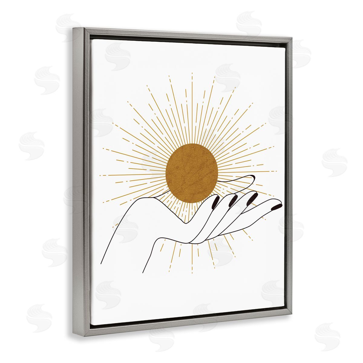JJ Design House LLC Hand Holding Deco Inspired Sun with Rays