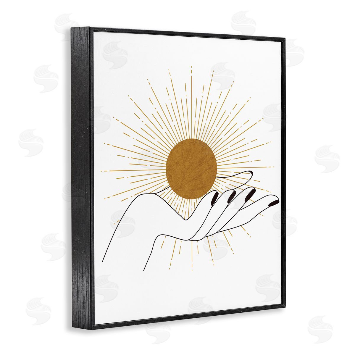 JJ Design House LLC Hand Holding Deco Inspired Sun with Rays
