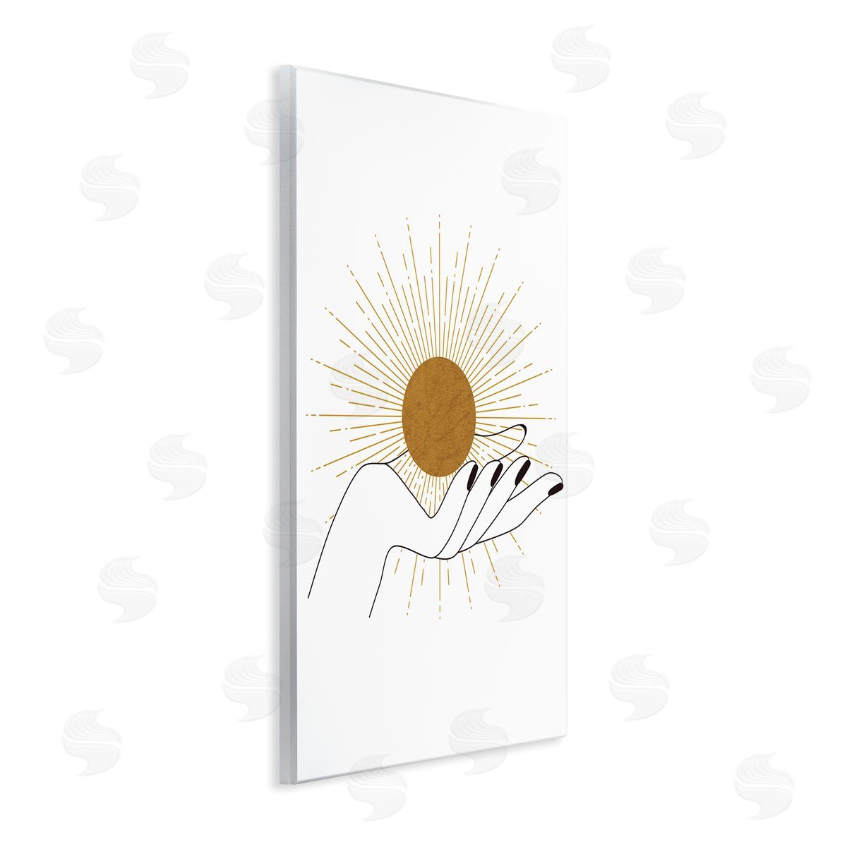 JJ Design House LLC Hand Holding Deco Inspired Sun with Rays