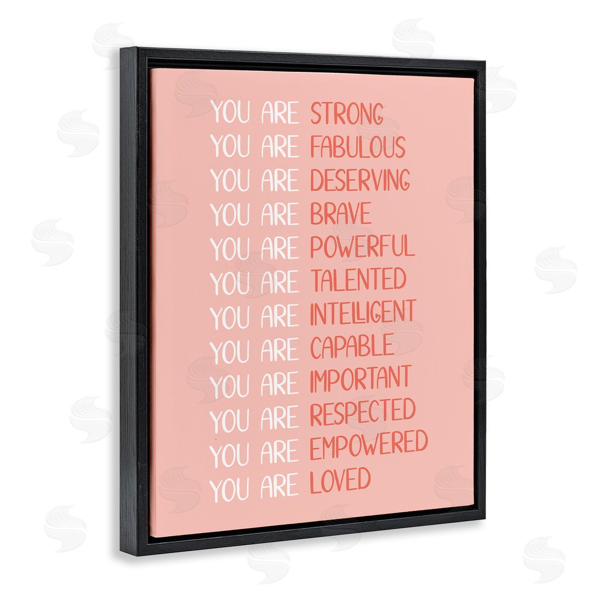 JJ Design House LLC You Are Positivity Phrases Pastel Pink Red Typography