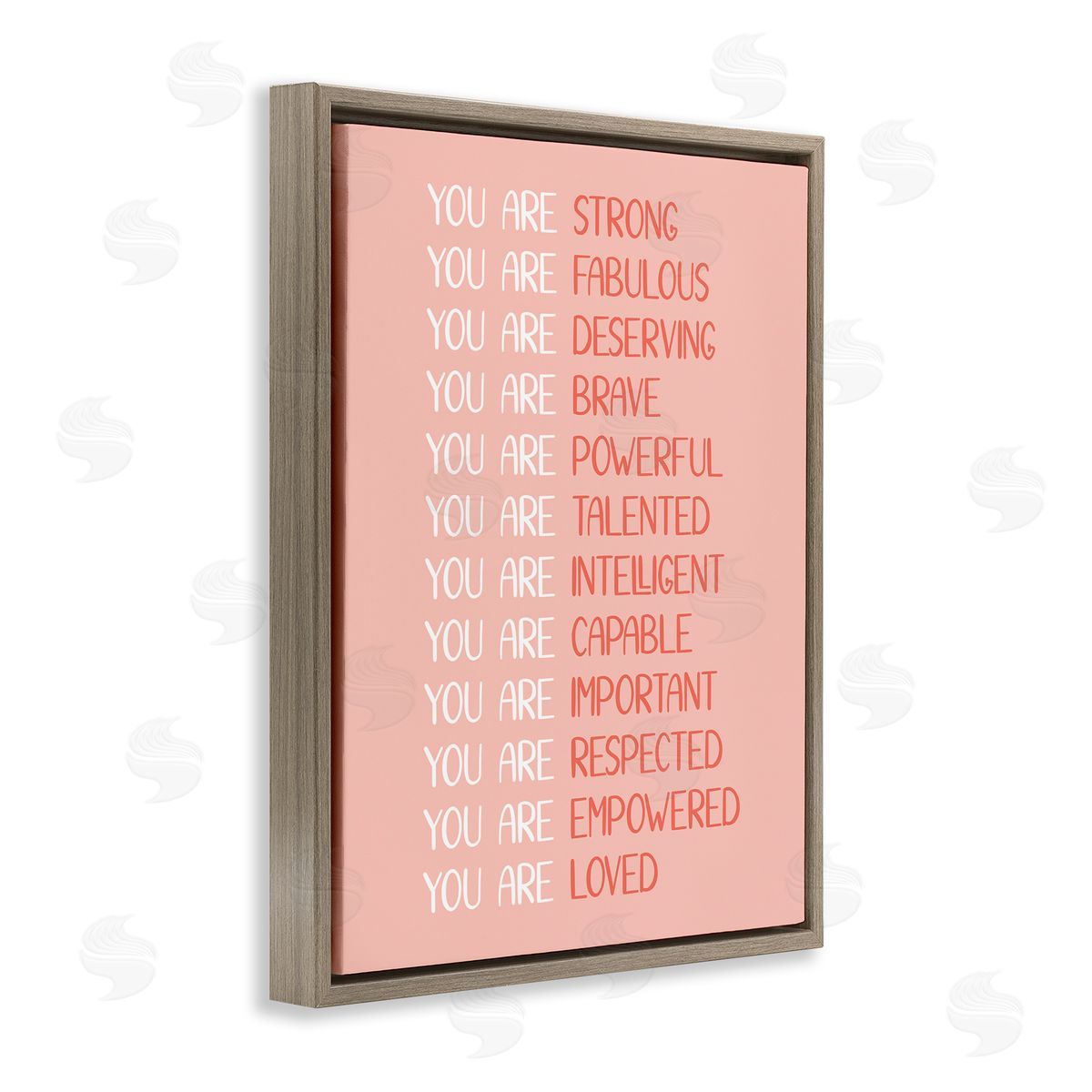 JJ Design House LLC You Are Positivity Phrases Pastel Pink Red Typography