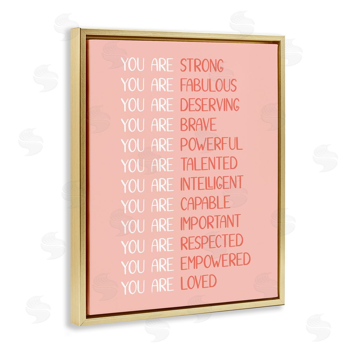 JJ Design House LLC You Are Positivity Phrases Pastel Pink Red Typography