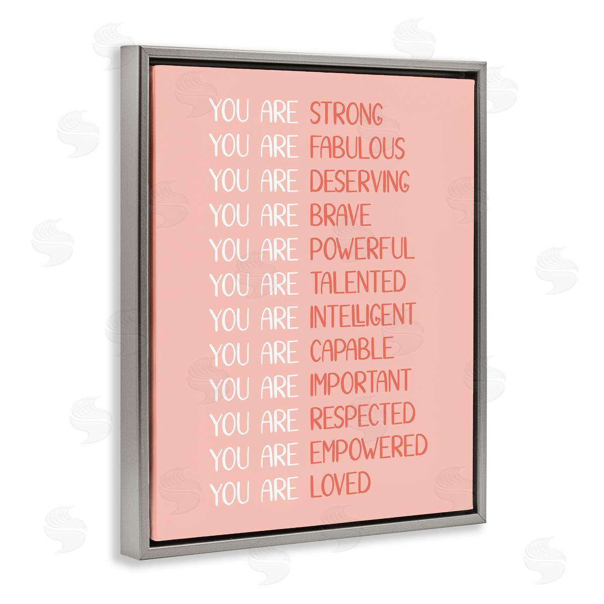 JJ Design House LLC You Are Positivity Phrases Pastel Pink Red Typography