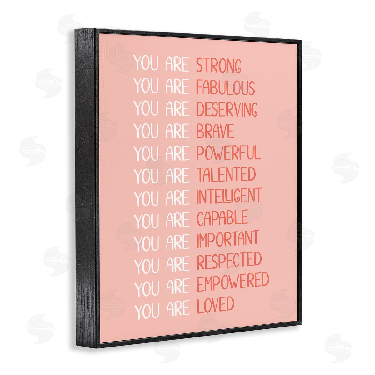 JJ Design House LLC You Are Positivity Phrases Pastel Pink Red Typography