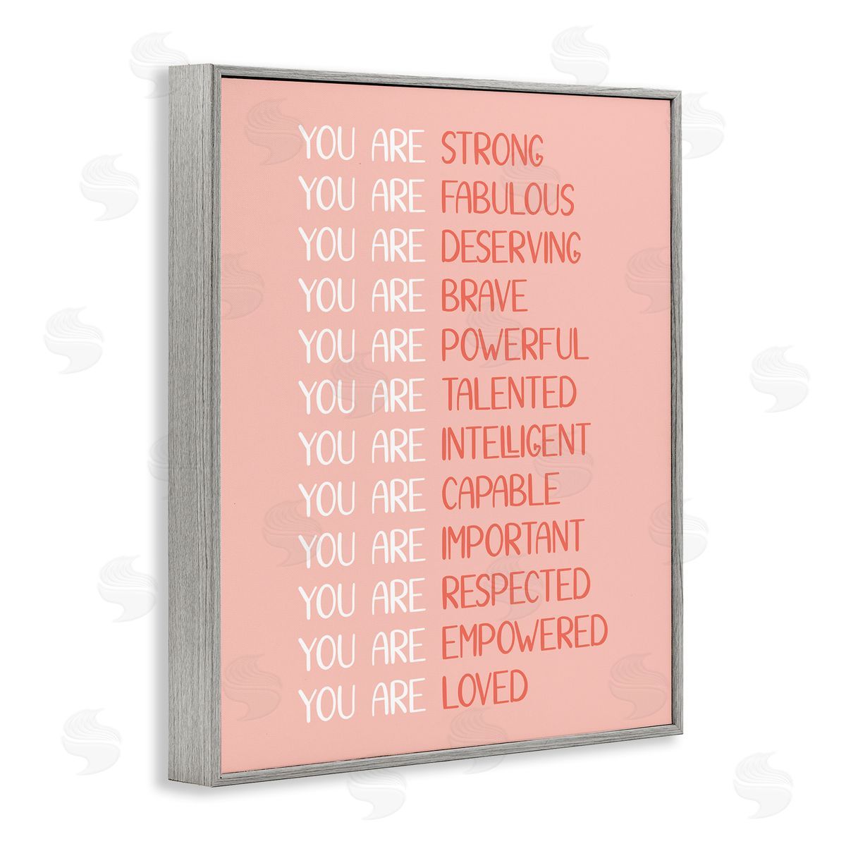 JJ Design House LLC You Are Positivity Phrases Pastel Pink Red Typography