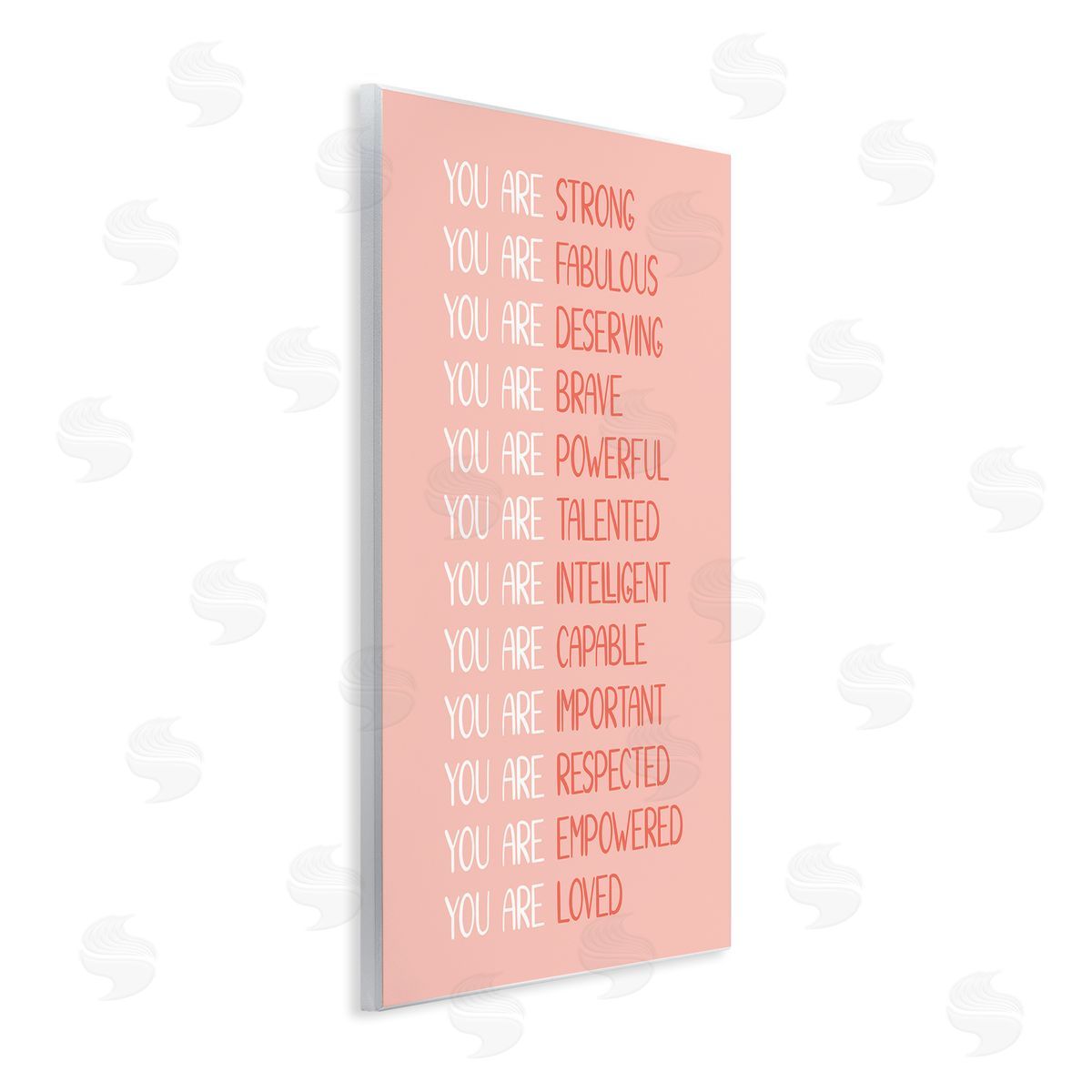 JJ Design House LLC You Are Positivity Phrases Pastel Pink Red Typography