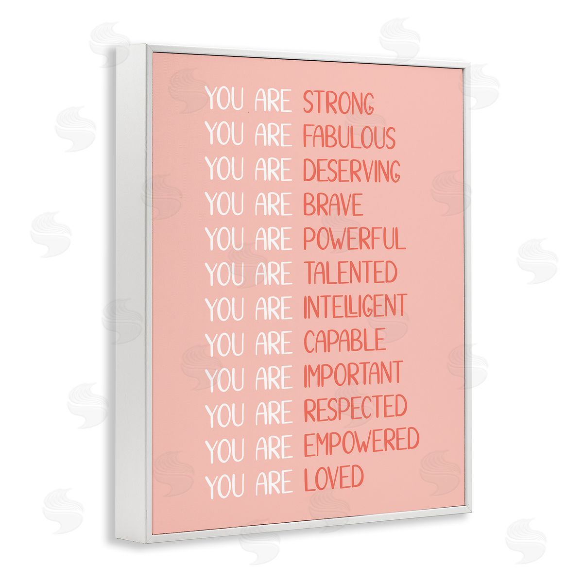 JJ Design House LLC You Are Positivity Phrases Pastel Pink Red Typography