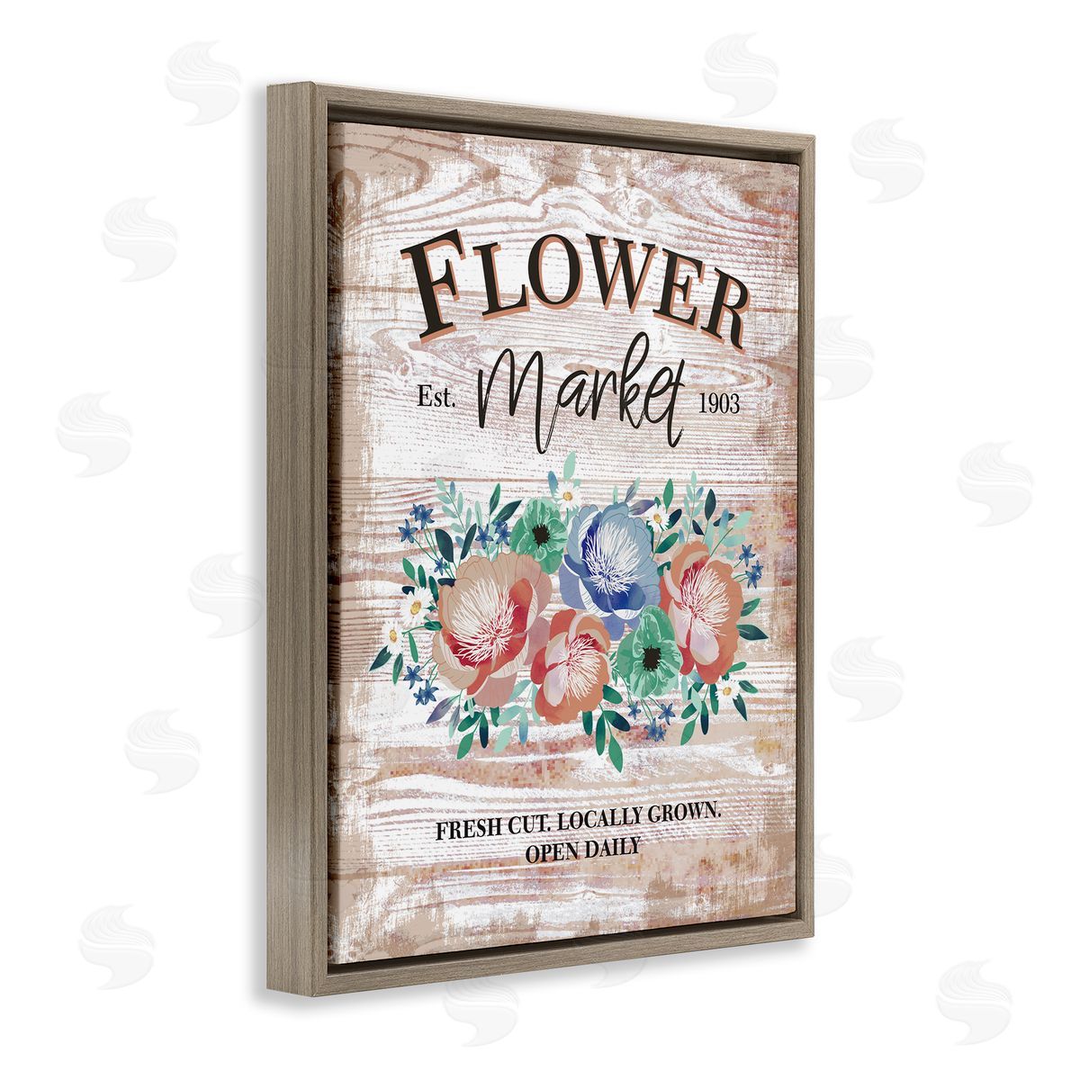 Jennifer Ellory Rustic Country Flower Market Est. 1903 Illustration