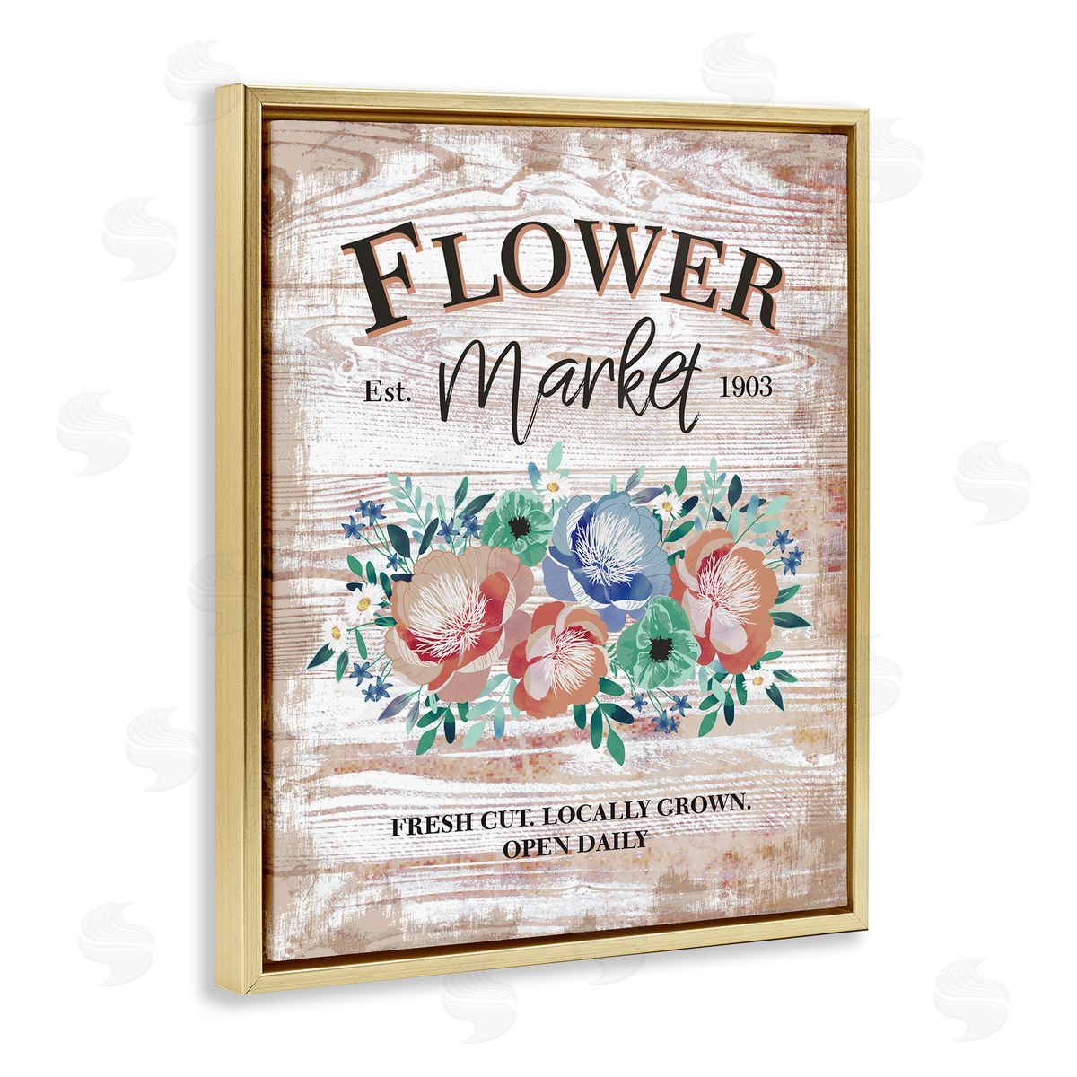 Jennifer Ellory Rustic Country Flower Market Est. 1903 Illustration