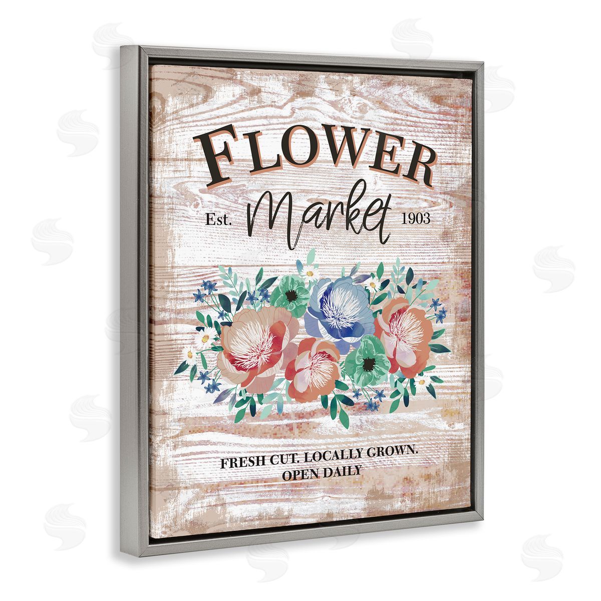 Jennifer Ellory Rustic Country Flower Market Est. 1903 Illustration