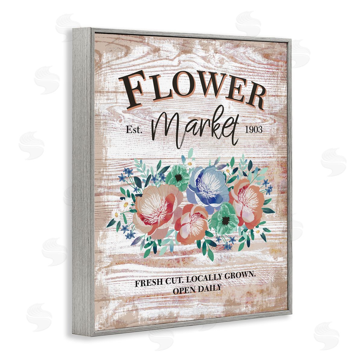 Jennifer Ellory Rustic Country Flower Market Est. 1903 Illustration
