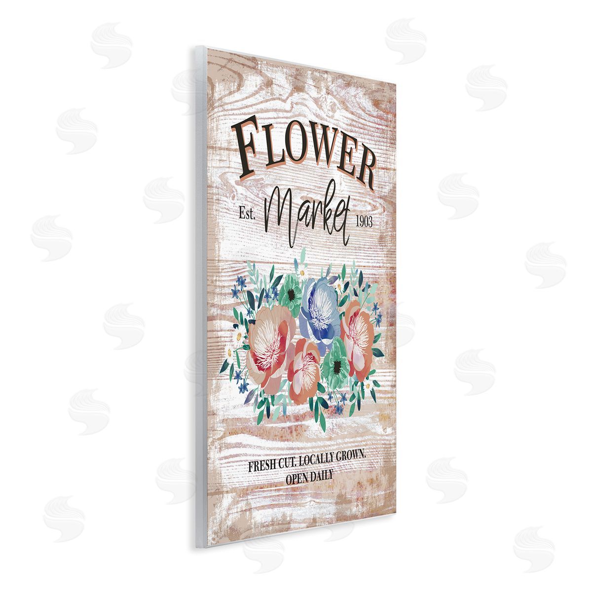 Jennifer Ellory Rustic Country Flower Market Est. 1903 Illustration
