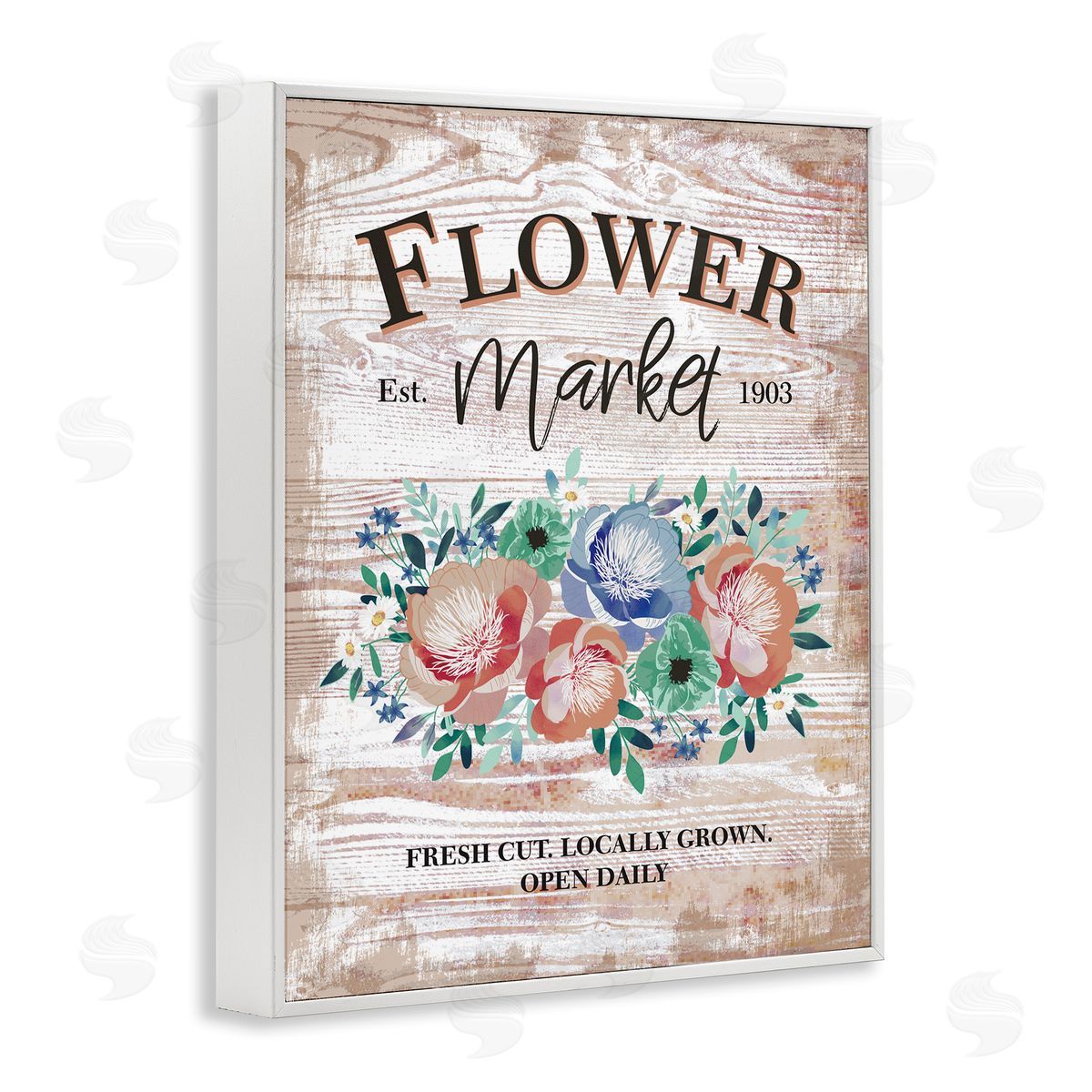 Jennifer Ellory Rustic Country Flower Market Est. 1903 Illustration