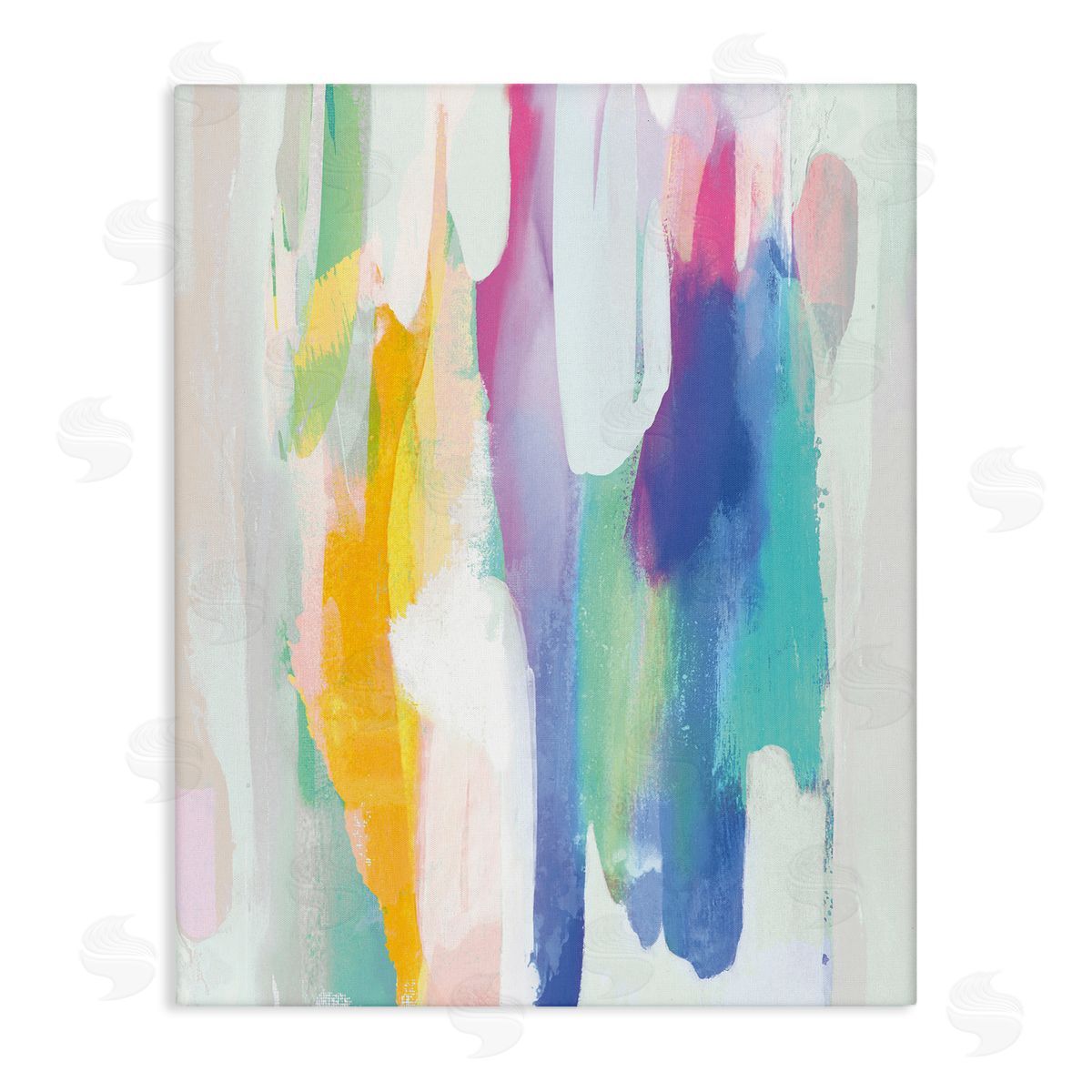 Jackie Hanson Alluring Rainbow Tones Abstract Layered Shapes