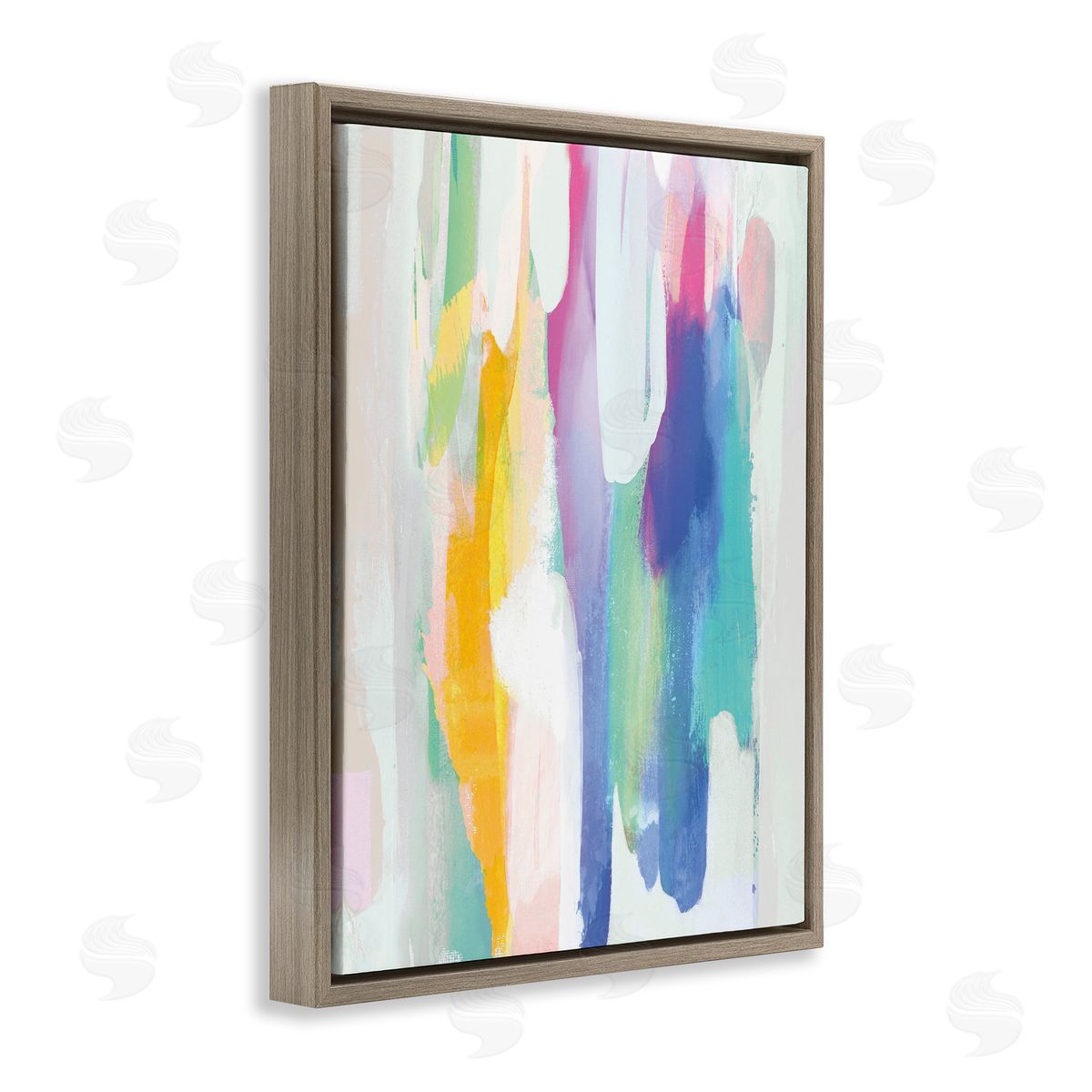 Jackie Hanson Alluring Rainbow Tones Abstract Layered Shapes