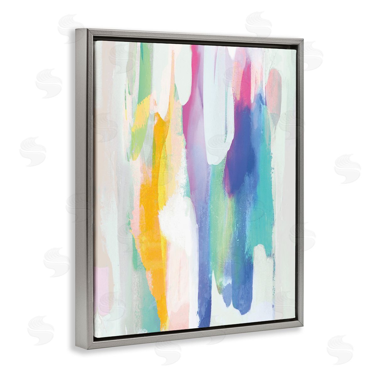 Jackie Hanson Alluring Rainbow Tones Abstract Layered Shapes