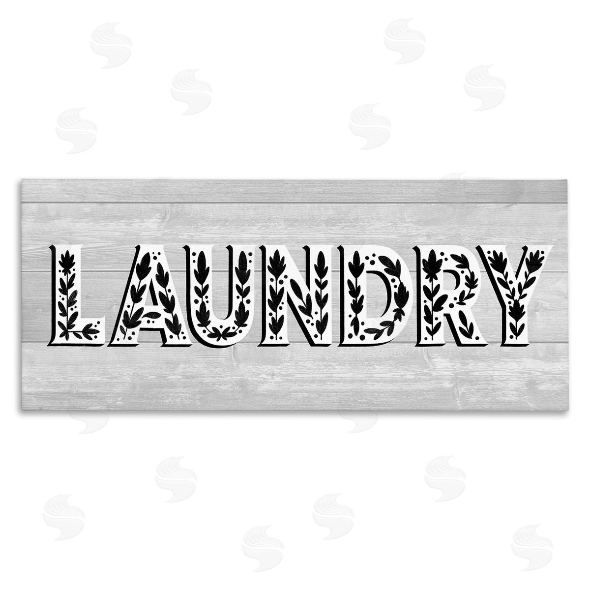 Jo Taylor Laundry Typography Sign Floral Patterns Minimal