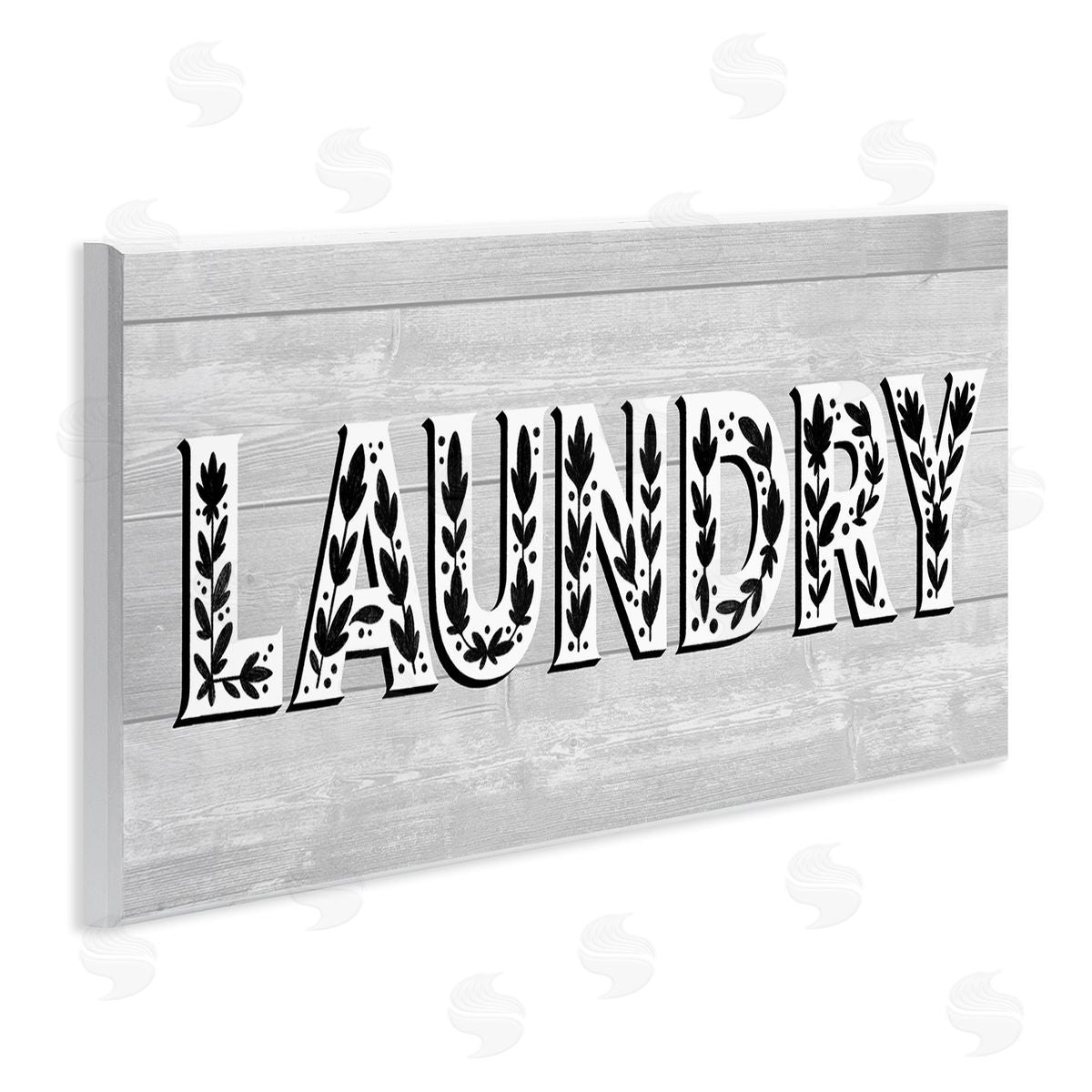 Jo Taylor Laundry Typography Sign Floral Patterns Minimal