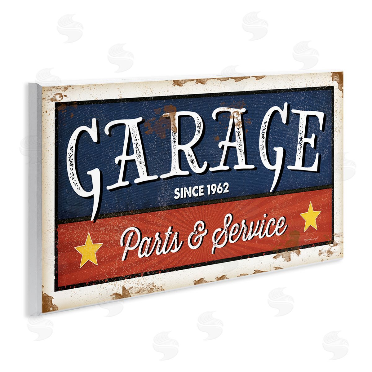 Jennifer Pugh Vintage Americana Garage Sign Parts and Service Phrase