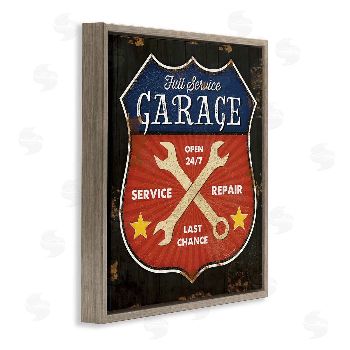 Jennifer Pugh Full Service Garage Sign Rustic Americana Highway Symbol