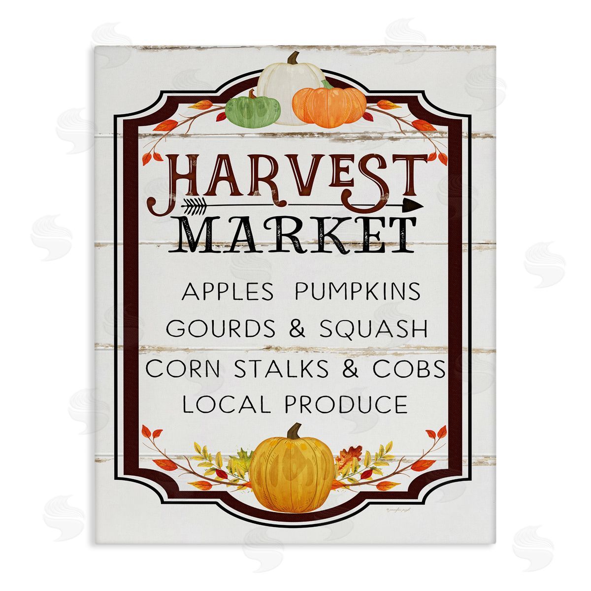 Jennifer Pugh Harvest Market Sign Autumn Seasonal Farm Foods