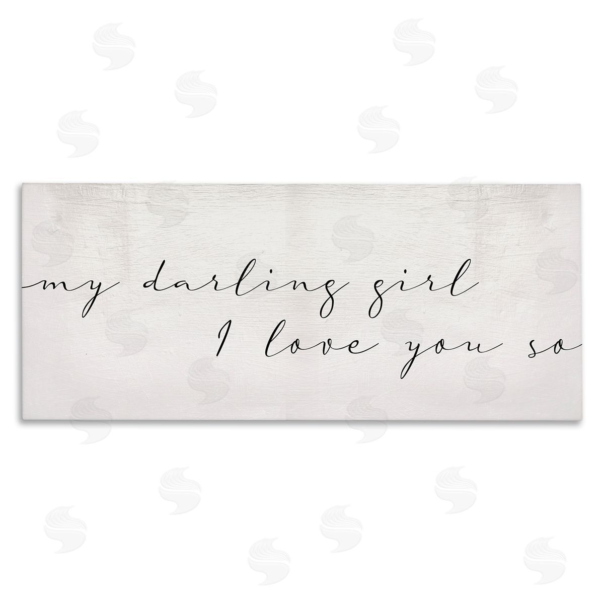 Stupell Studio Darling Girl I Love You So Sentiment Soft Typography