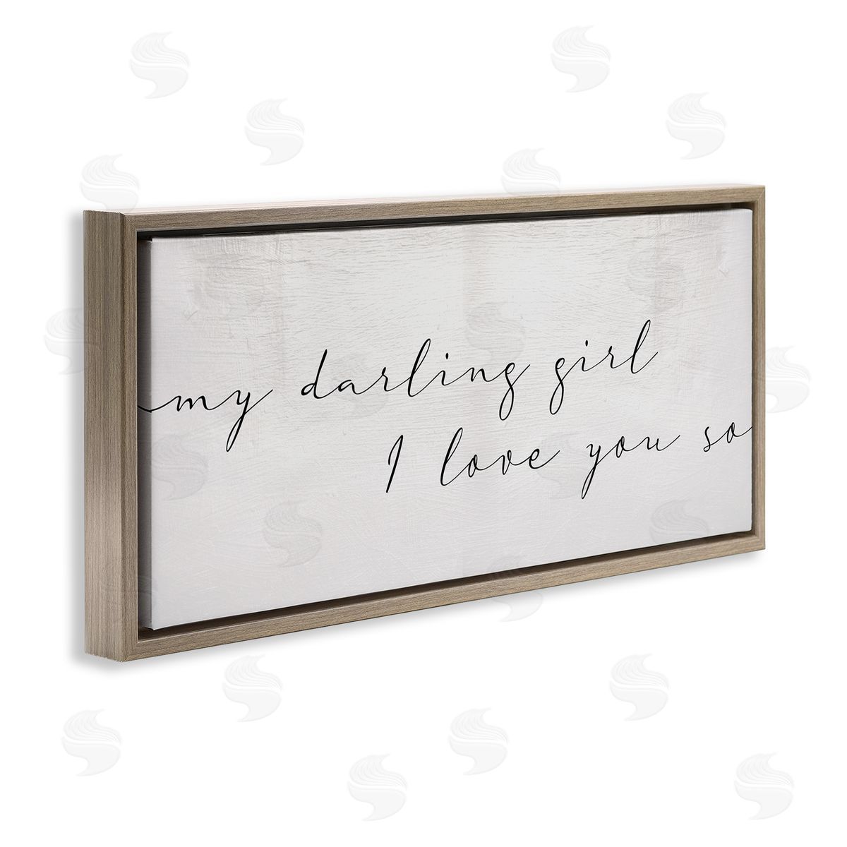 Stupell Studio Darling Girl I Love You So Sentiment Soft Typography