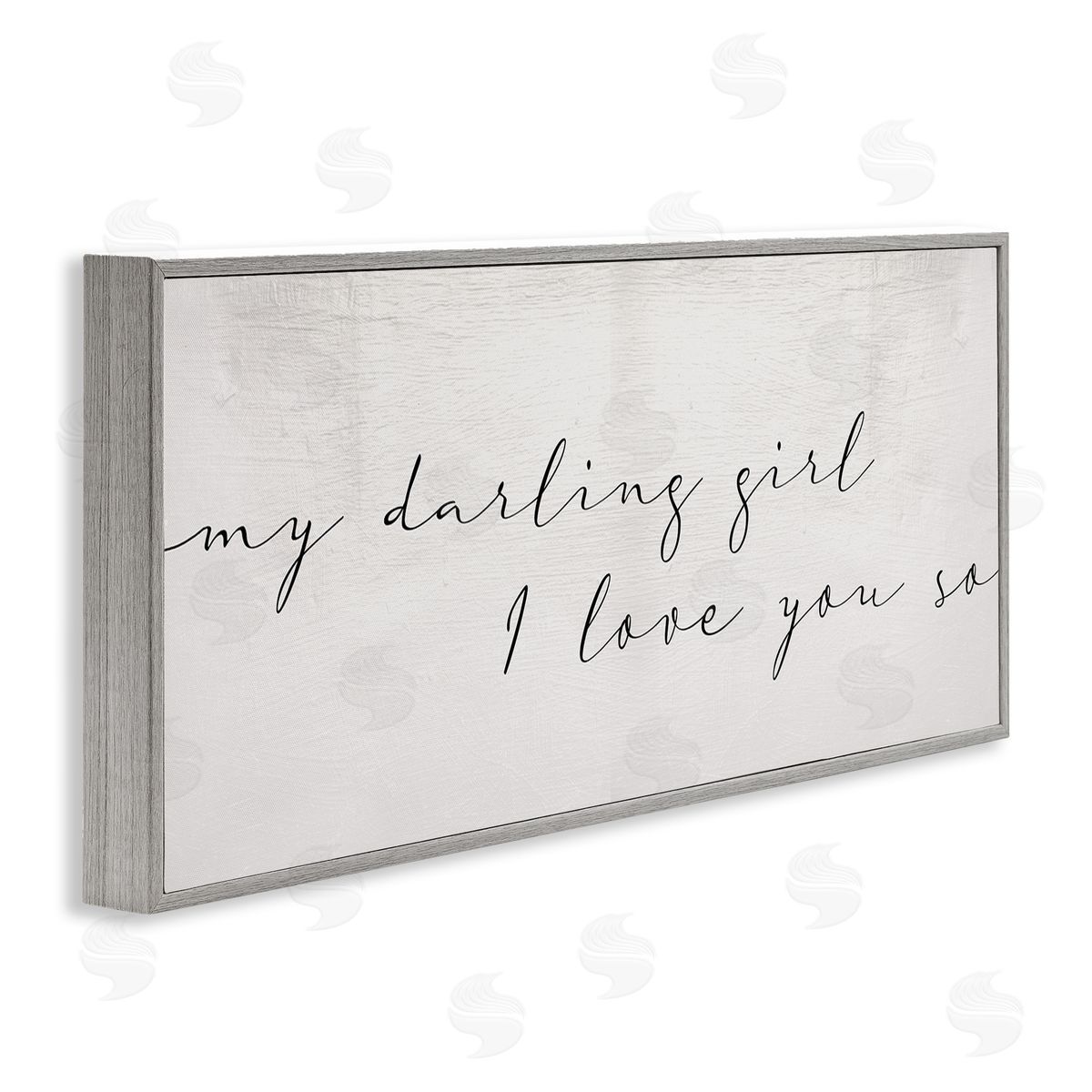 Stupell Studio Darling Girl I Love You So Sentiment Soft Typography