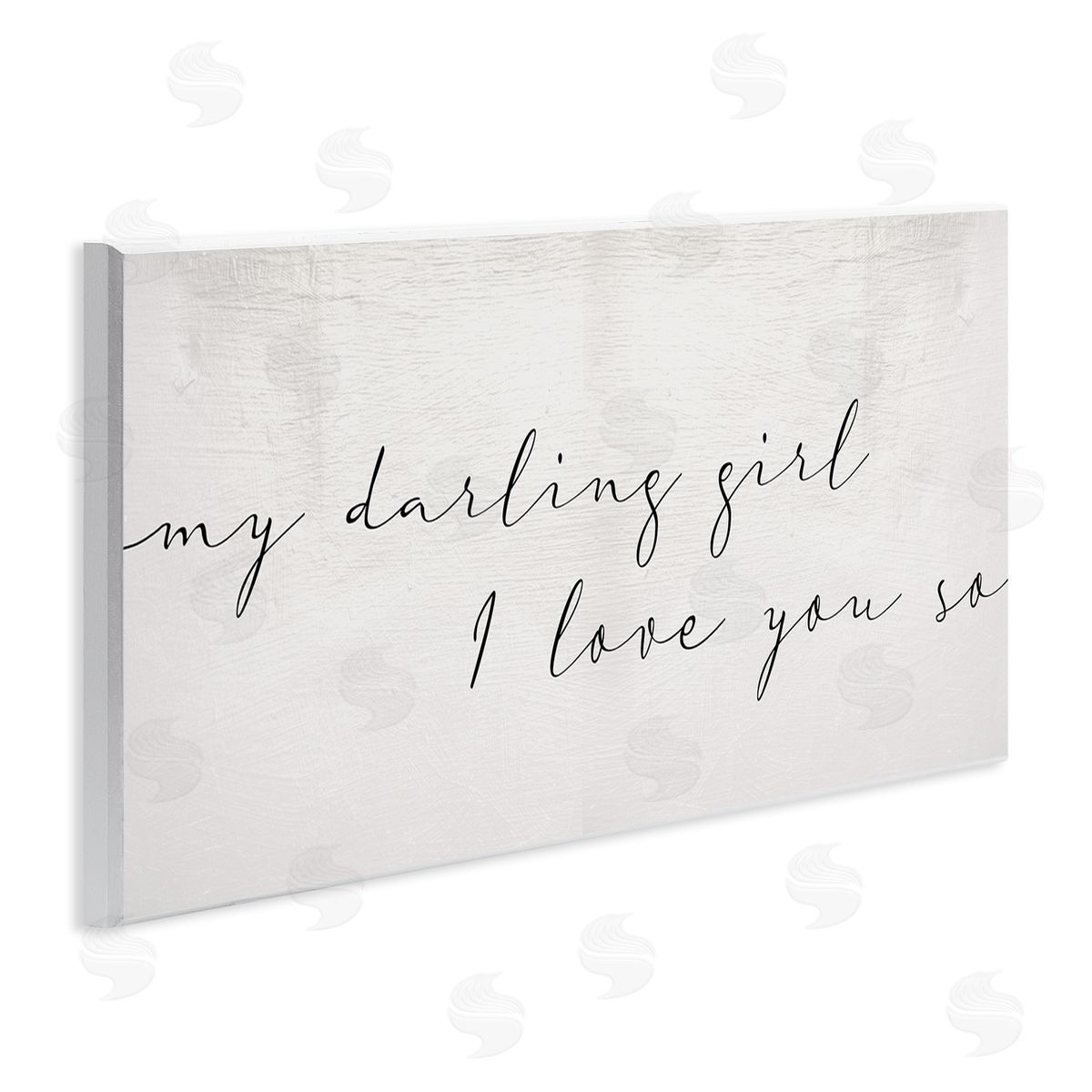 Stupell Studio Darling Girl I Love You So Sentiment Soft Typography
