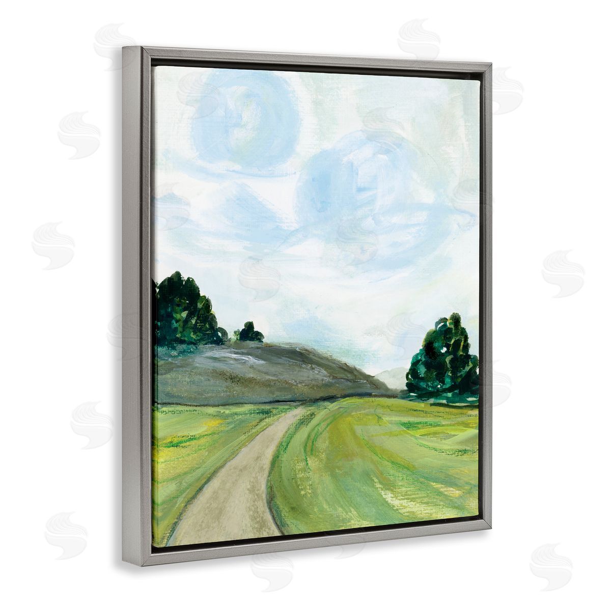 Joy Ting Countryside Path Landscape Green Hill Trees