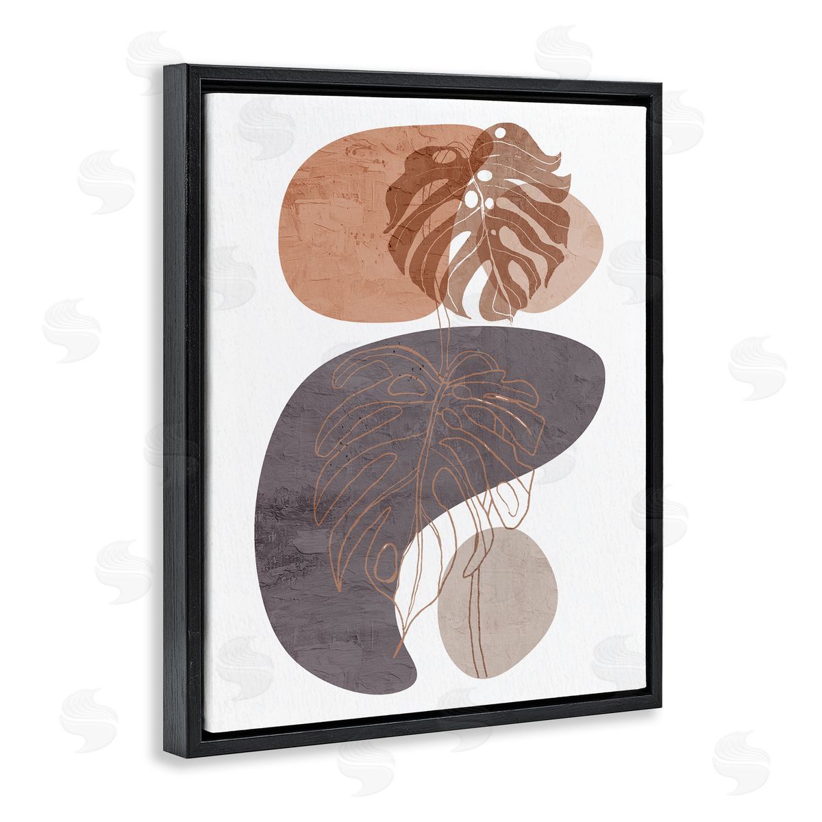 Kim Allen Bold Abstract Shapes Monstera Plants Terracotta Desert