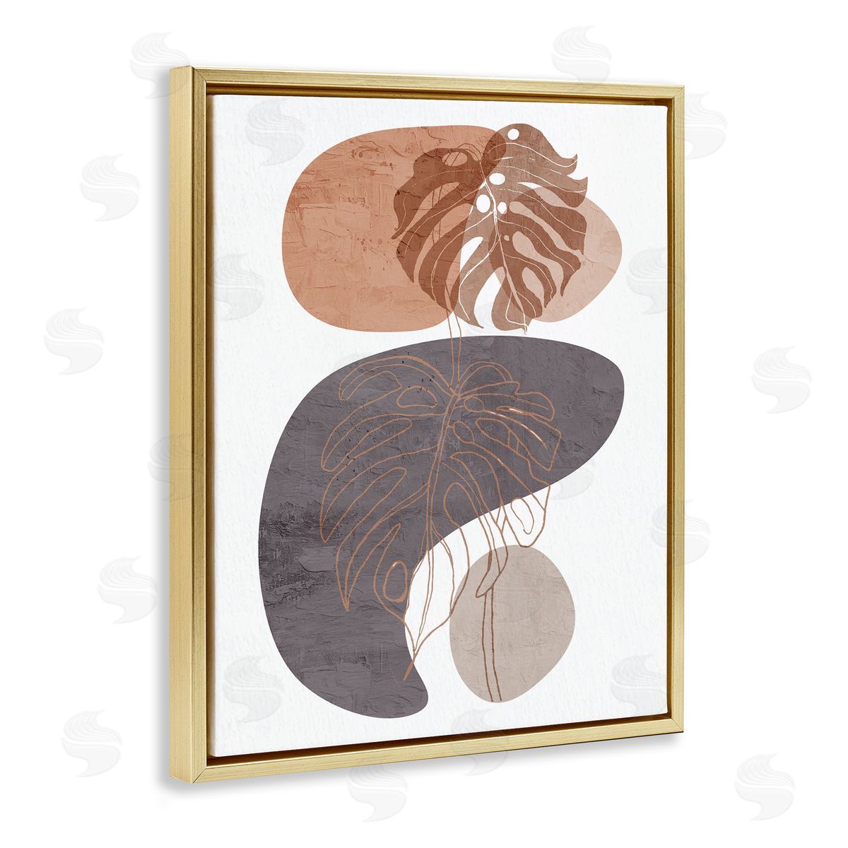 Kim Allen Bold Abstract Shapes Monstera Plants Terracotta Desert