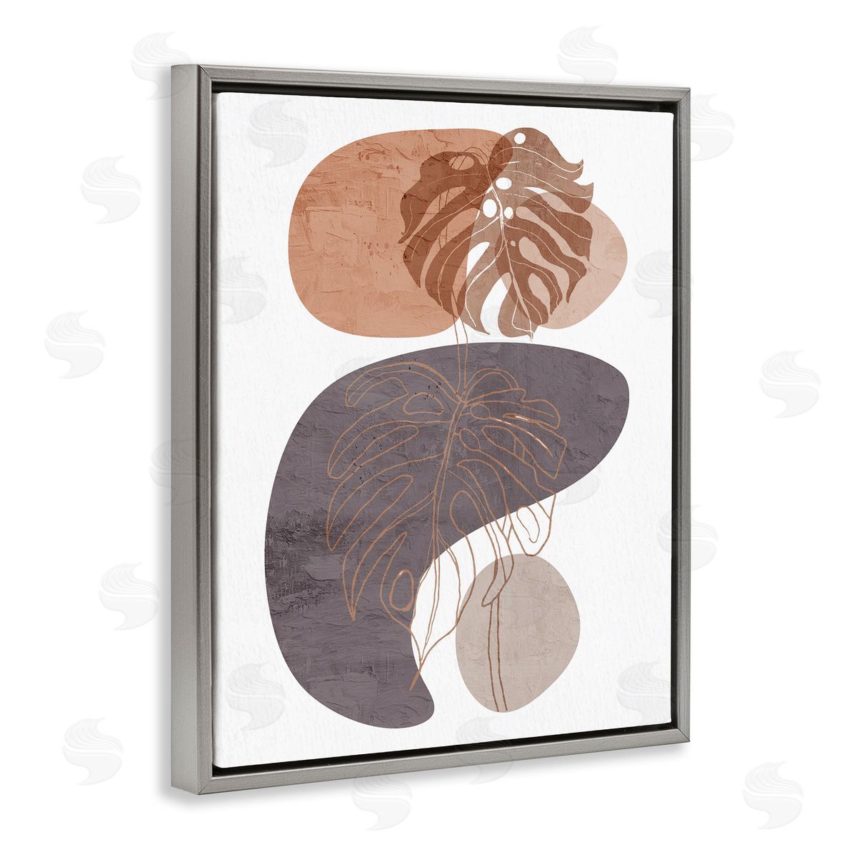 Kim Allen Bold Abstract Shapes Monstera Plants Terracotta Desert