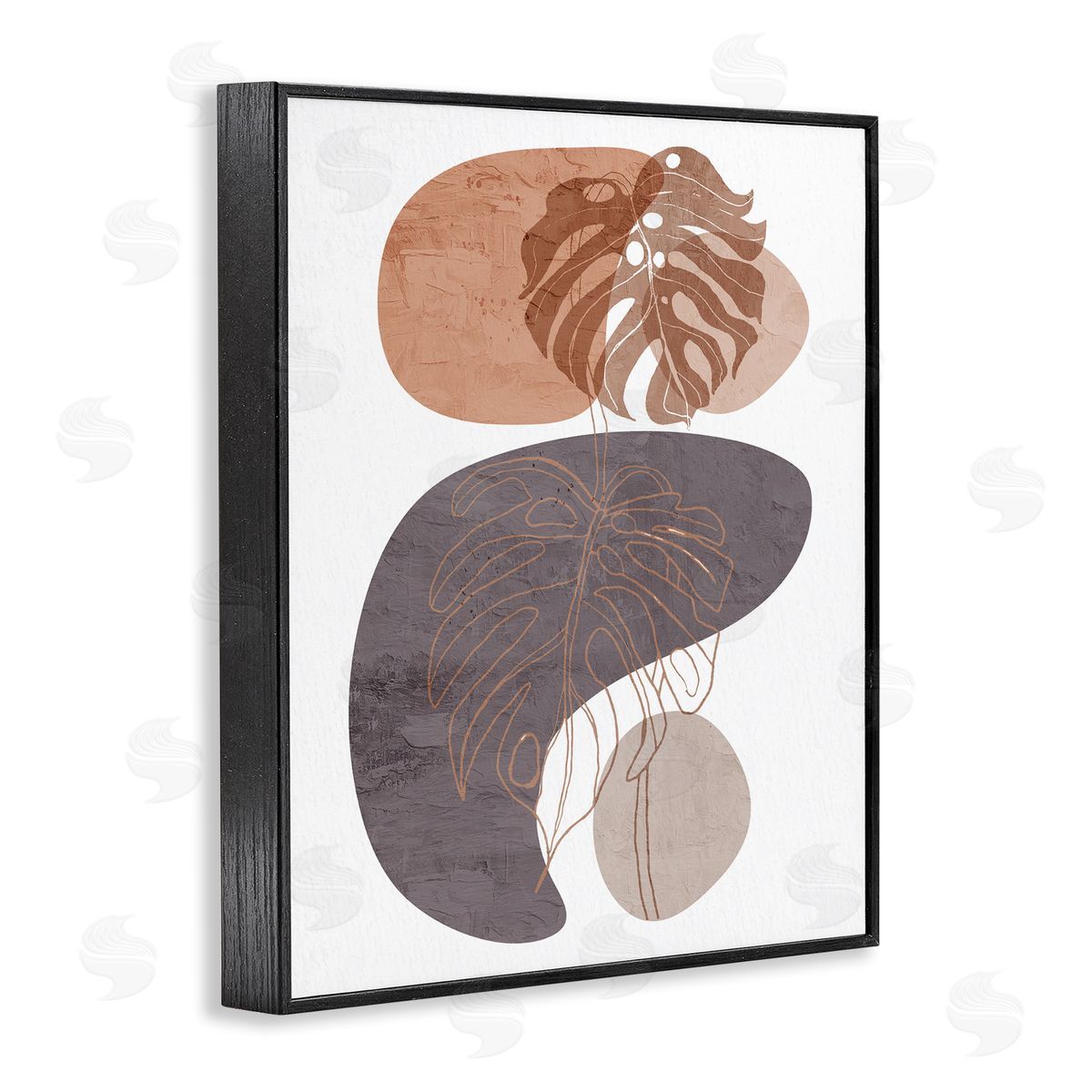 Kim Allen Bold Abstract Shapes Monstera Plants Terracotta Desert