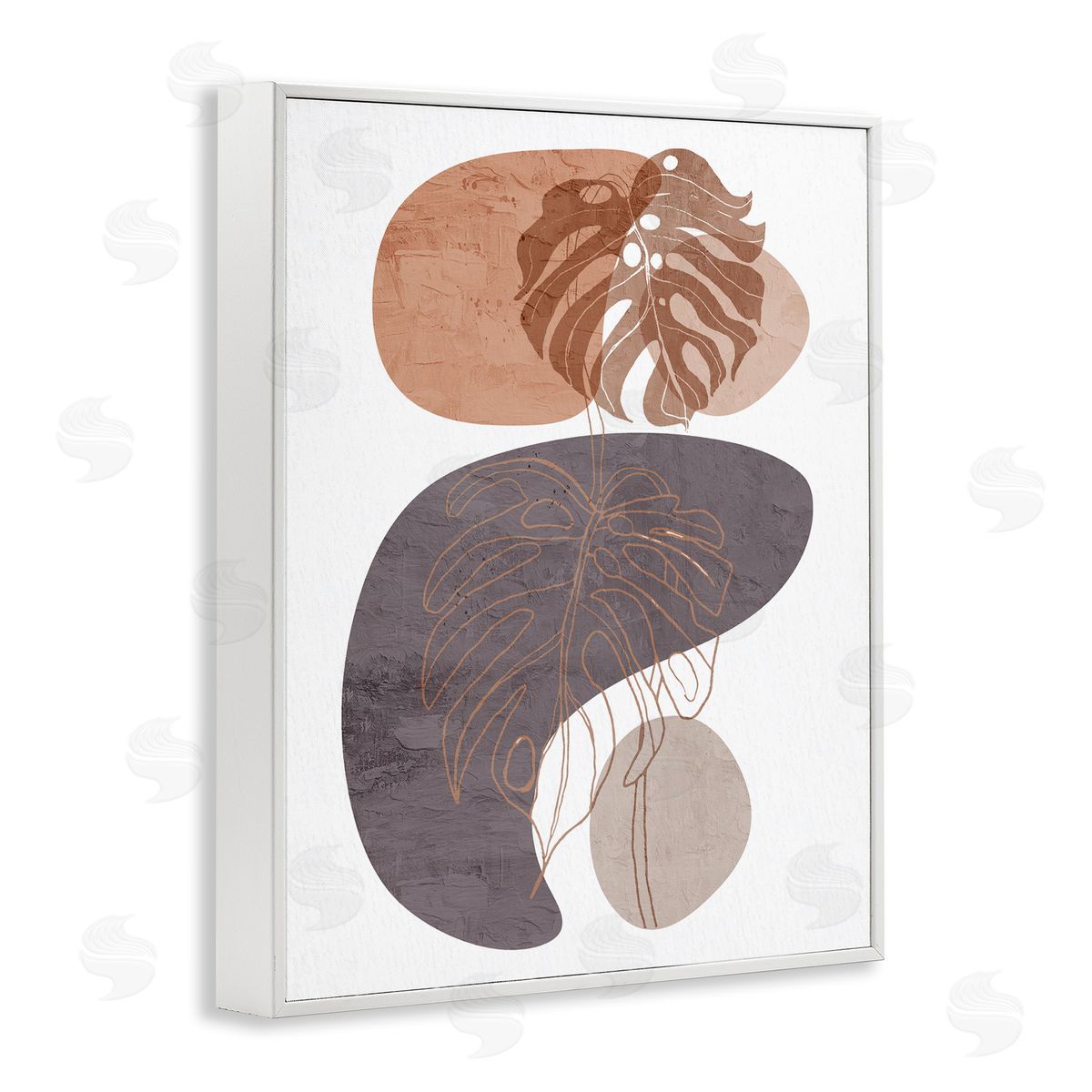 Kim Allen Bold Abstract Shapes Monstera Plants Terracotta Desert