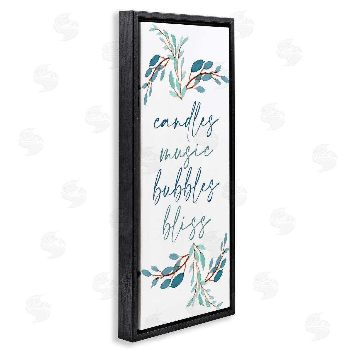 Kim Allen Candles Music Bubbles Bliss Bathroom Relaxation Blue Plants