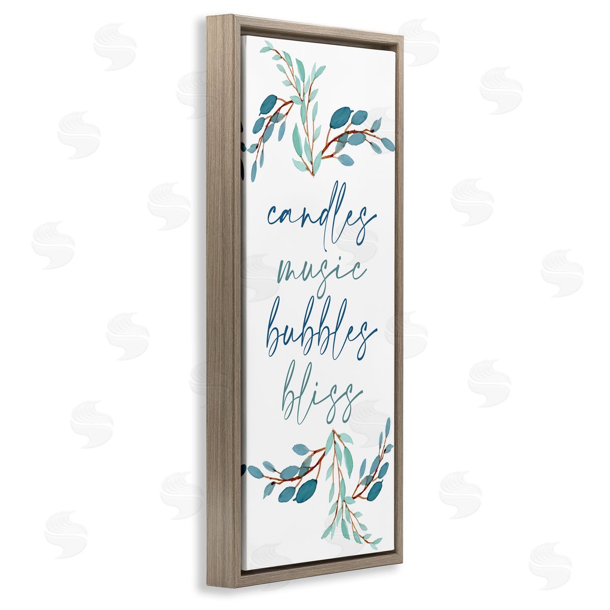 Kim Allen Candles Music Bubbles Bliss Bathroom Relaxation Blue Plants