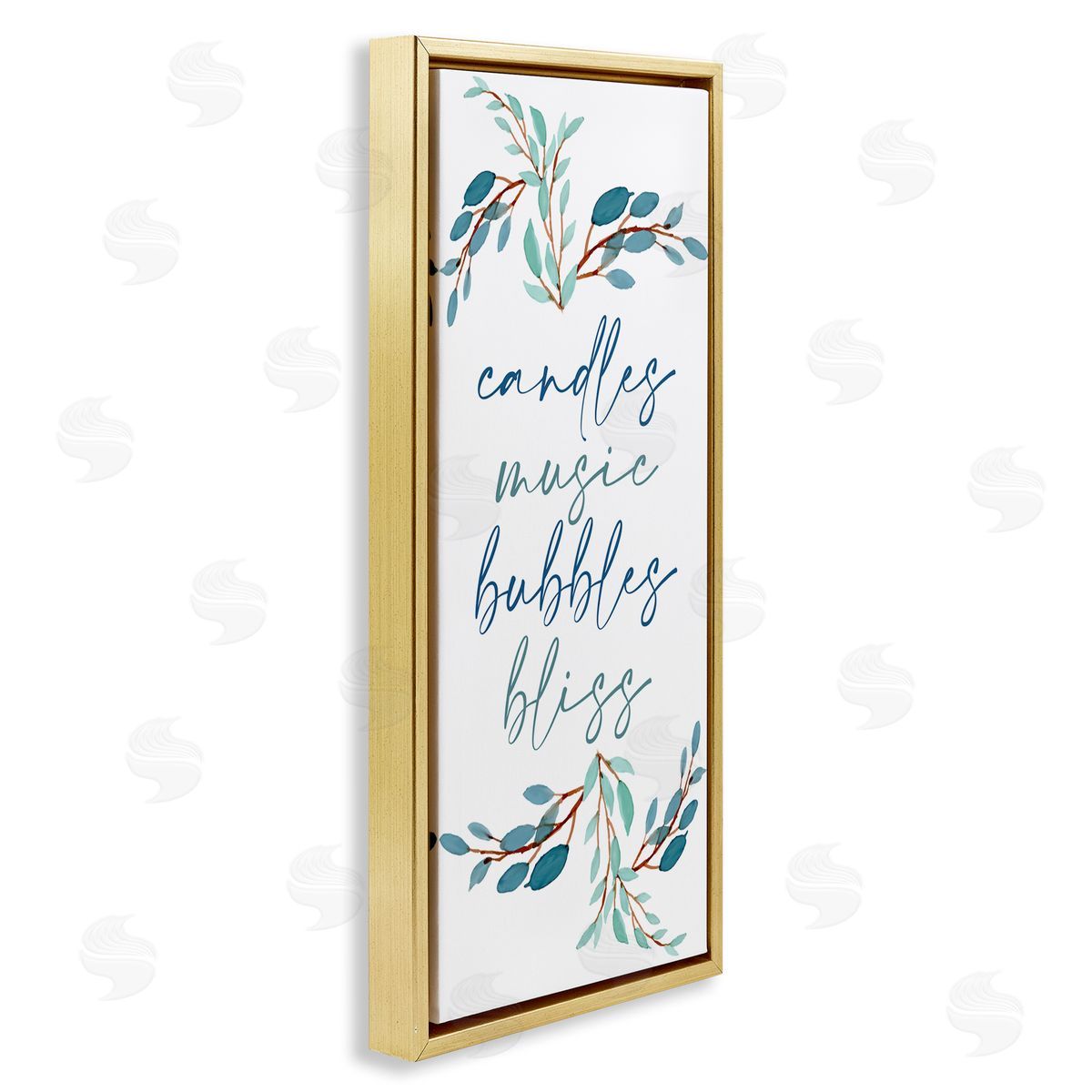 Kim Allen Candles Music Bubbles Bliss Bathroom Relaxation Blue Plants