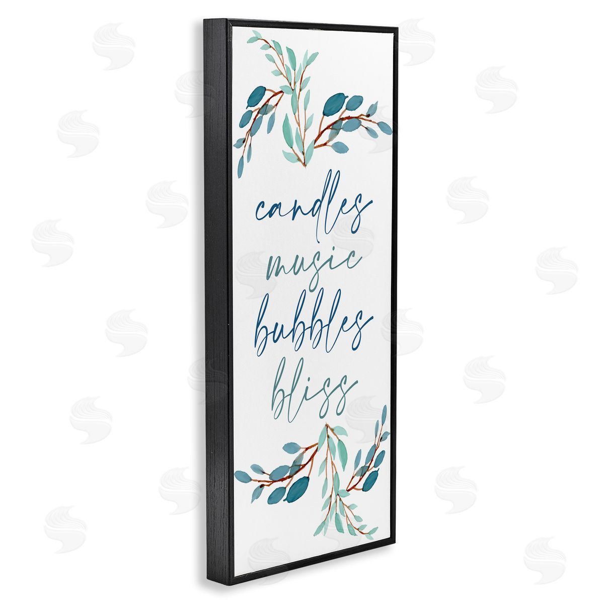 Kim Allen Candles Music Bubbles Bliss Bathroom Relaxation Blue Plants