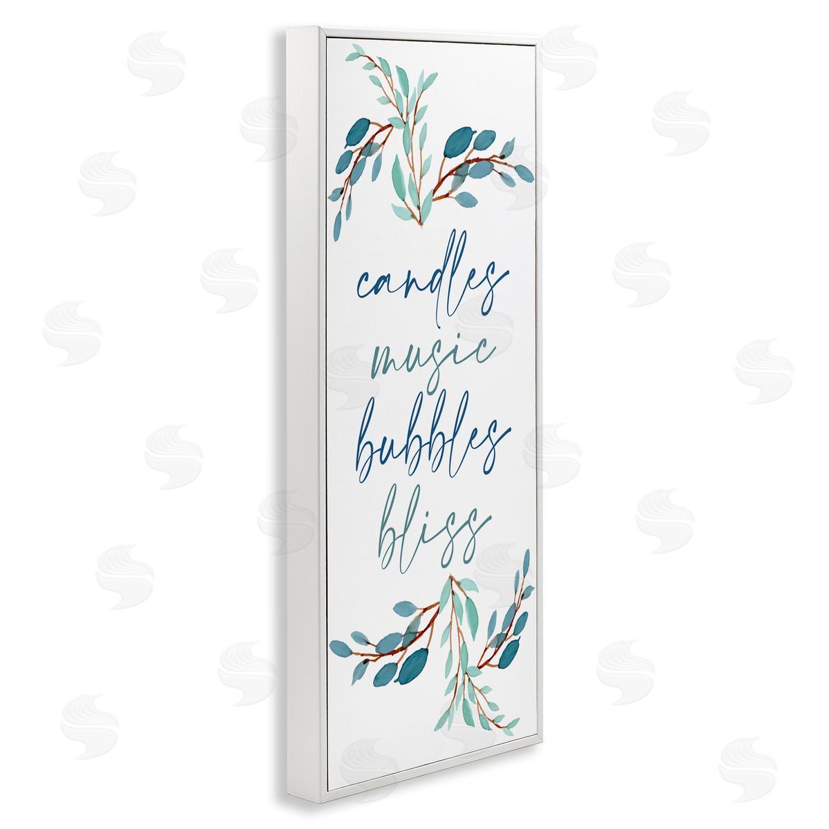 Kim Allen Candles Music Bubbles Bliss Bathroom Relaxation Blue Plants