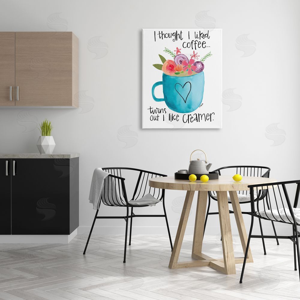 Katie Doucette Thought I Liked Coffe_sidee Phrase Kitchen Creamer Joke