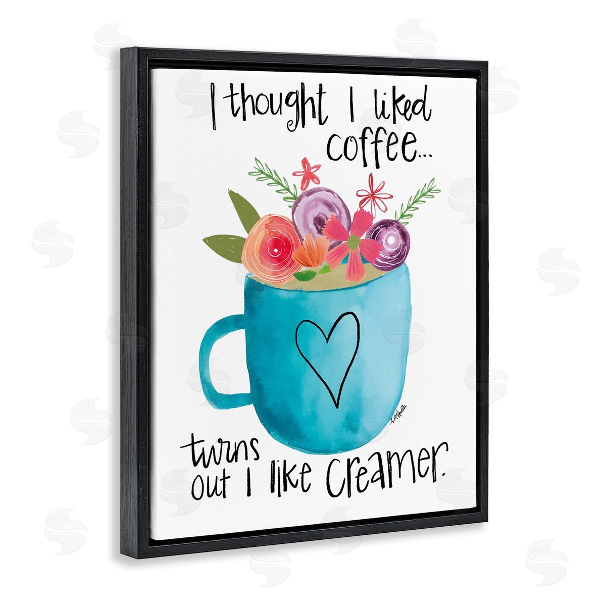 Katie Doucette Thought I Liked Coffe_sidee Phrase Kitchen Creamer Joke